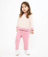 Remy Baby Sweatshirt | Rose French Stripe