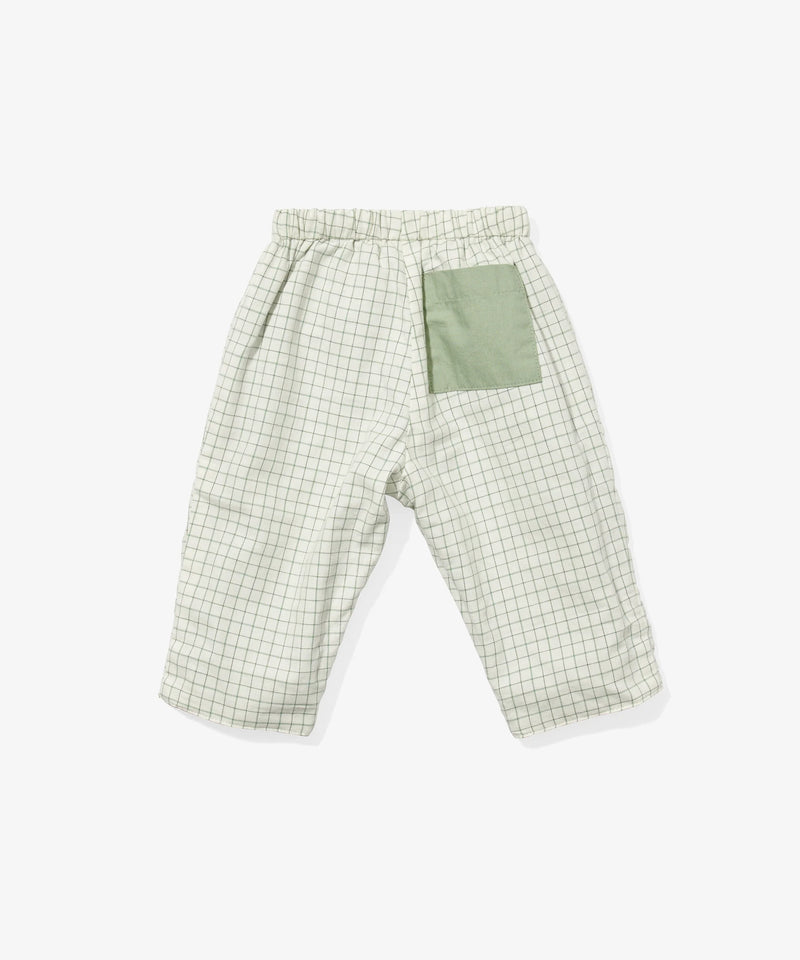 Reversible Baby Pant | Green Tattersall