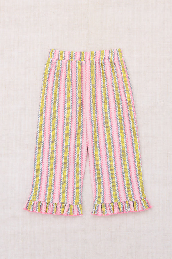 pedal pusher sale Ruffle Pedal Pusher | Aura Vaquero Stripe