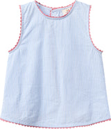 Seersucker Deco Set | Sky Blue with Cream Stripe