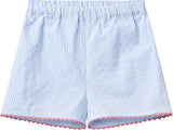 Seersucker Deco Set | Sky Blue with Cream Stripe