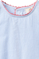 Seersucker Deco Set | Sky Blue with Cream Stripe