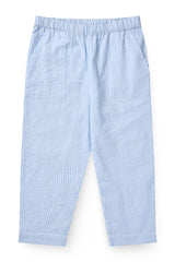 Seersucker Pants | Sky Blue with Cream Stripe
