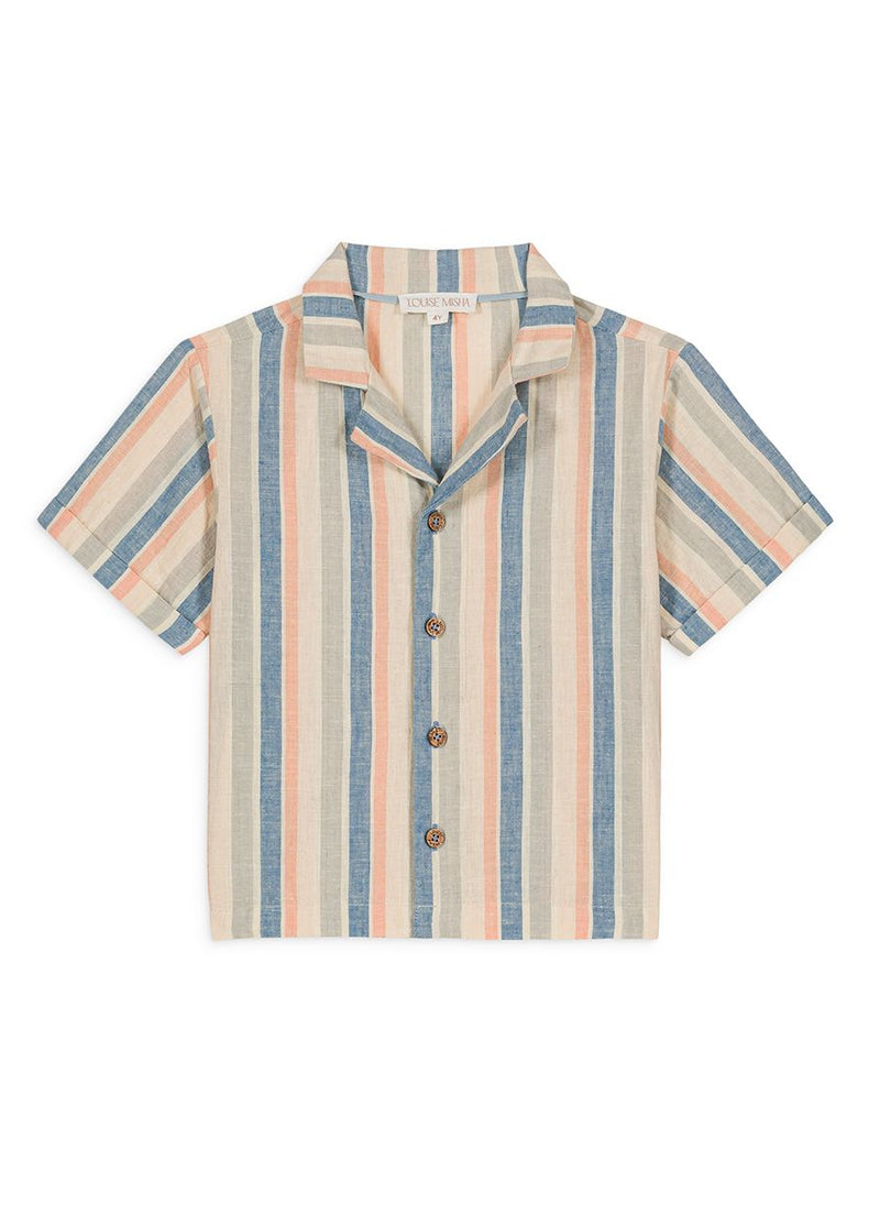 Shirt Alov | Sand Riviera Stripes