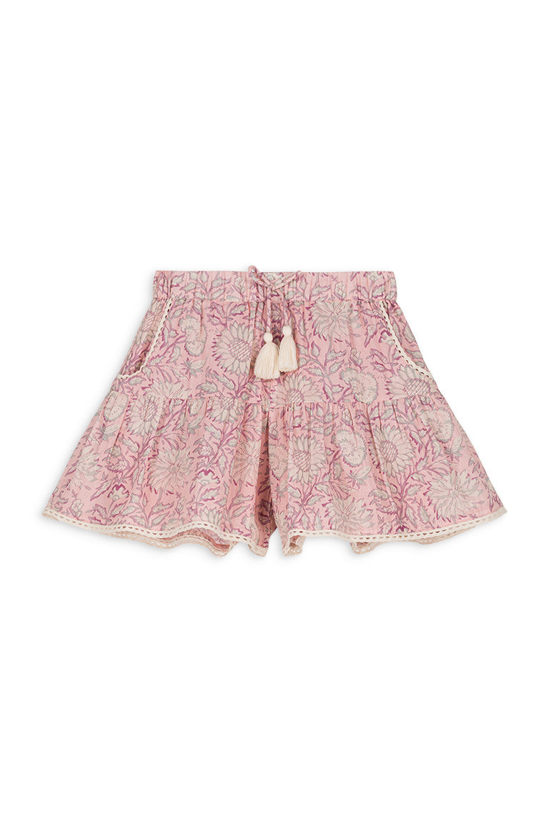 Shorts Alambra | Pink Daisy Garden