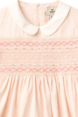 Smock Dress with Emb | Dusty Rose Comb