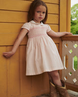 Smock Dress with Emb | Dusty Rose Comb