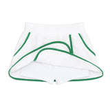 Girls White French Terry Tennis Tank Tops and Skort Set