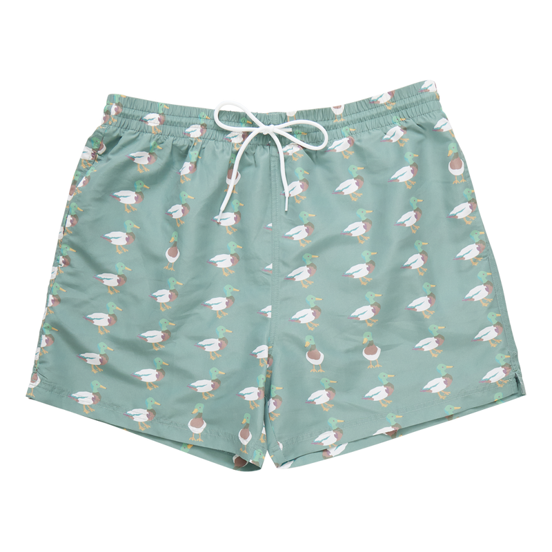 Baby Boys Swim trunk | Green Mallard Friends