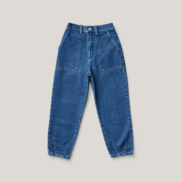 Soor Ploom Kit Jean | Medium Denim | Marigold Modern Kids