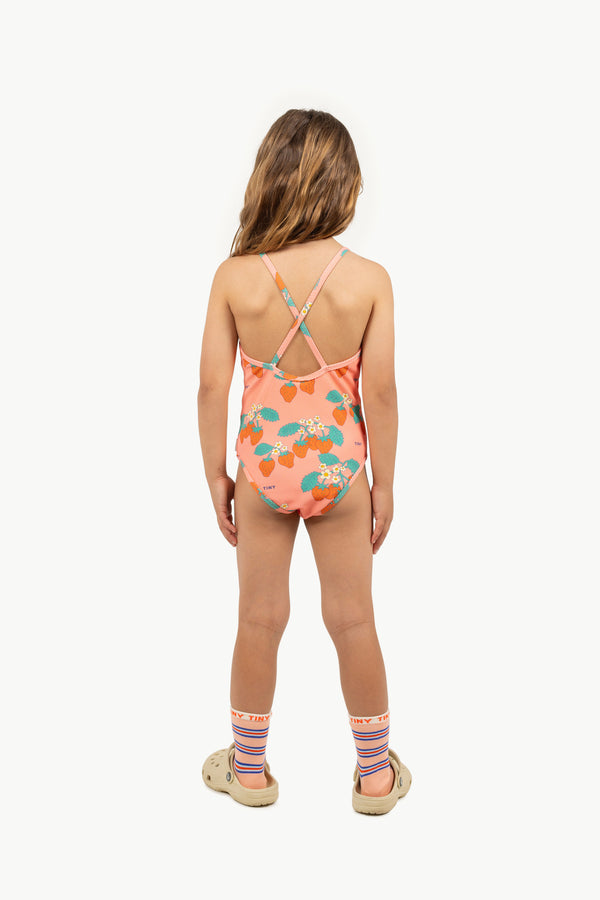 Strawberries Swimsuit | Dark Pink