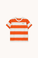 Stripes Knit Tee | Summer Red