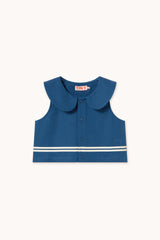 Stripes Cropped Shirt and Woven Skirt Set