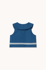 Stripes Cropped Shirt and Woven Skirt Set