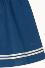 Stripes Cropped Shirt and Woven Skirt Set