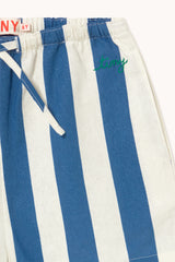 Light Navy Stripes Shorts | Light Navy