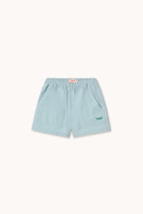 Solid Woven Shorts | Washed Blue