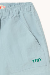 Solid Woven Shorts | Washed Blue