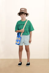 Solid Woven Shorts | Washed Blue