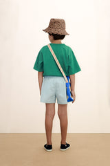 Solid Woven Shorts | Washed Blue