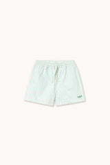 Cyan Fine Stripes Trunks