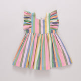 Girls Elsie Dress | Parade Stripe