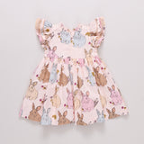 Girls Jennifer Double Ruffle Dress |  Vintage Bunnies