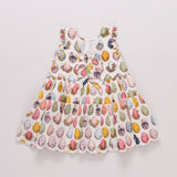 Girls Eloise Ruffle Dress | Multi Eggs