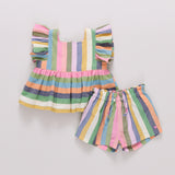 Baby Girls Elsie 2-PC Set | Parade Stripe