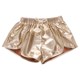Girls Millie Metallic Short | Gold