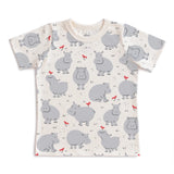 Short Sleeve Tee | Hippos Grey