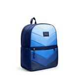 Kane Double Pocket Backpack | Blue Chevron