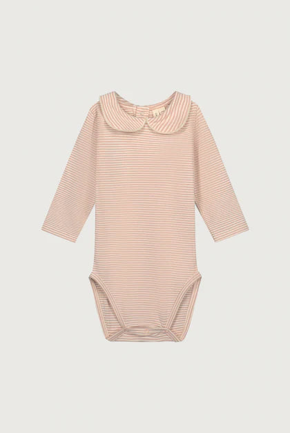 Baby Collar Onesie | Faded Pink Cream