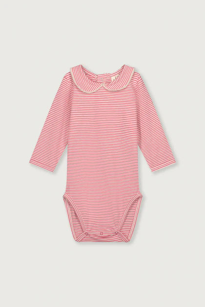 Baby Collar Onesie | Cherry Cream