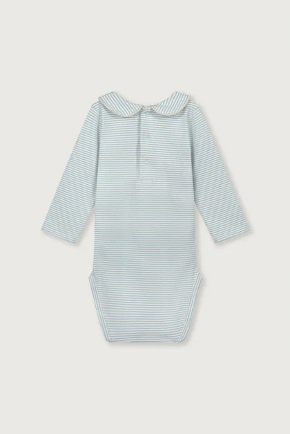 Baby Collar Onesie | Sky Cream