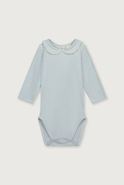 Baby Collar Onesie | Sky Cream