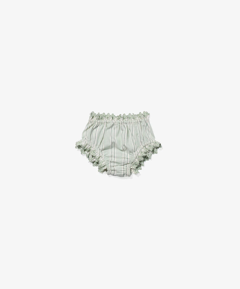 Sara Baby Dress | Sage Chevron Stripe
