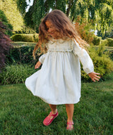Sara Dress | Sage Chevron Stripe
