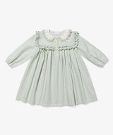 Sara Dress | Sage Chevron Stripe