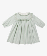 Sara Dress | Sage Chevron Stripe