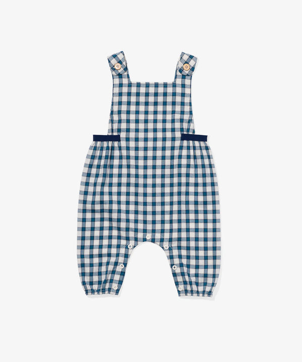 Scout Baby Overall | Blue Picnic Check
