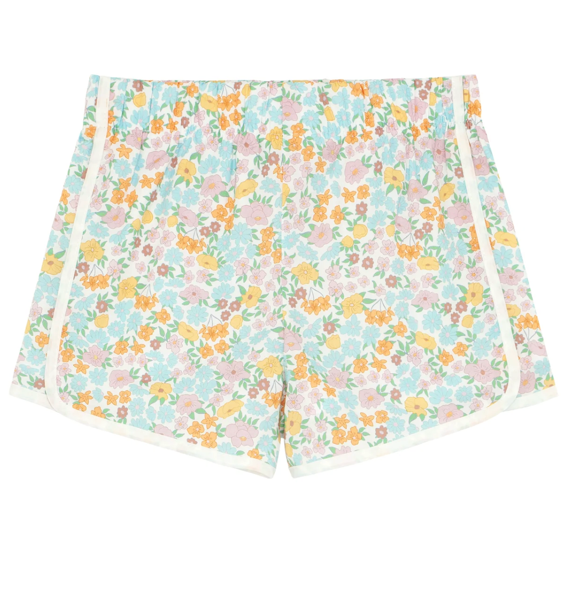 Minnow Girls Hawaiian Floral Shorts | Marigold Modern Kids