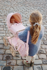 Doll Pram | Powder Pink Check