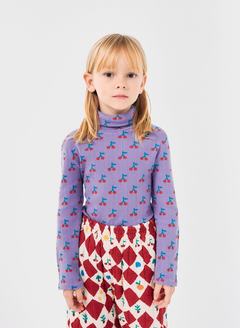 Cherry All Over Turtleneck T-Shirt