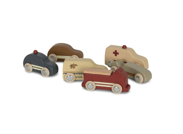 Wooden Mini Cars | 9 Piece Set
