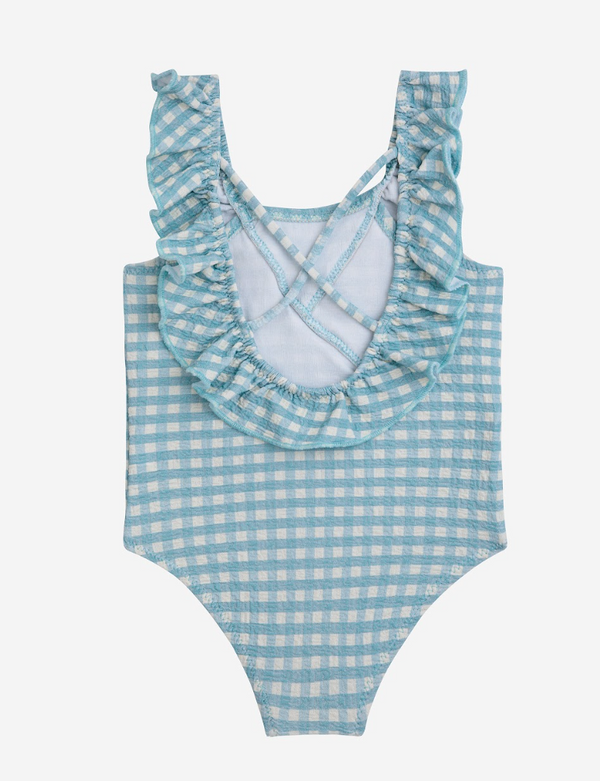 Baby Vichy Ruffle Swimsuit