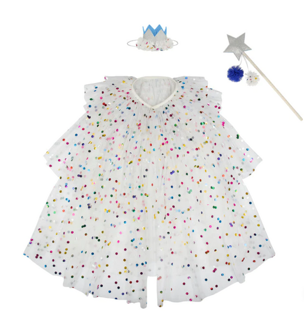 Dotty Collared Cape