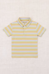 Short Sleeve Polo | Mist Avenue Stripe