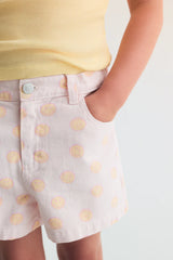 Smiley Denim Short | Smiley Print