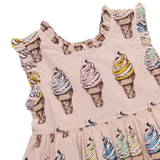 Girls Alyssa Dress | Pink Soft Serve